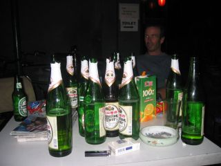 Het bier was goedkoop hier in de hostel
