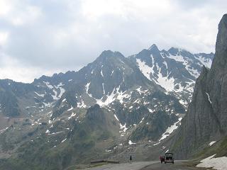 Uitzicht van de top van de Tourmalet