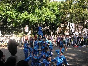 Een groep jonge Kung Fu Fighters