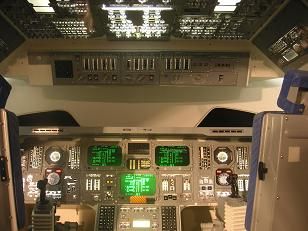 De cockpit van een apollo.