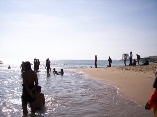 Zelfs het strand loopt in een punt...