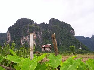 De omgeving van Vang Vieng