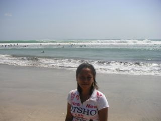 Henny op t strand