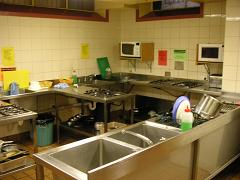 Een typische hostelkeuken