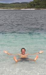 Luieren in lake mcKenzie