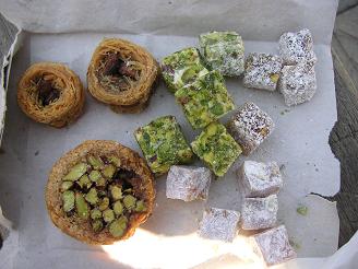 Baklava en Turks fruit
