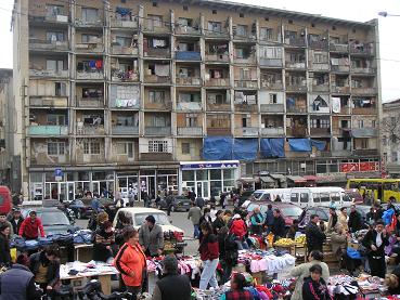 Een markt voor een typische Sovjet- flat