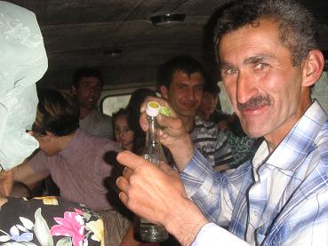 Hik! zei de chauffeur