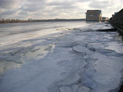 De rivier Dnipro